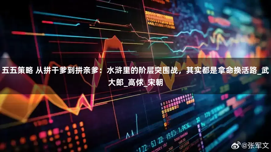 五五策略 从拼干爹到拼亲爹：水浒里的阶层突围战，其实都是拿命换活路_武大郎_高俅_宋朝